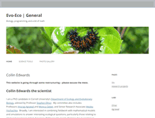 Tablet Screenshot of evo-eco.org